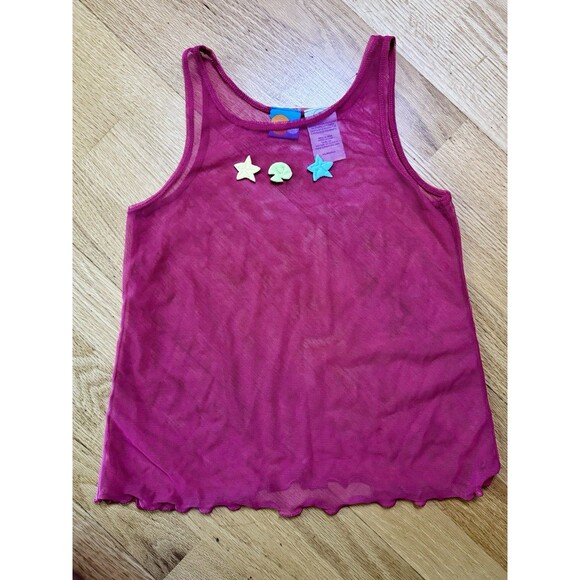 Nickelodeon Jr Pink Sheer Sleeveless Tank Top Size 5T Y2K 2006 Nick Jr Kids - Picture 9 of 9